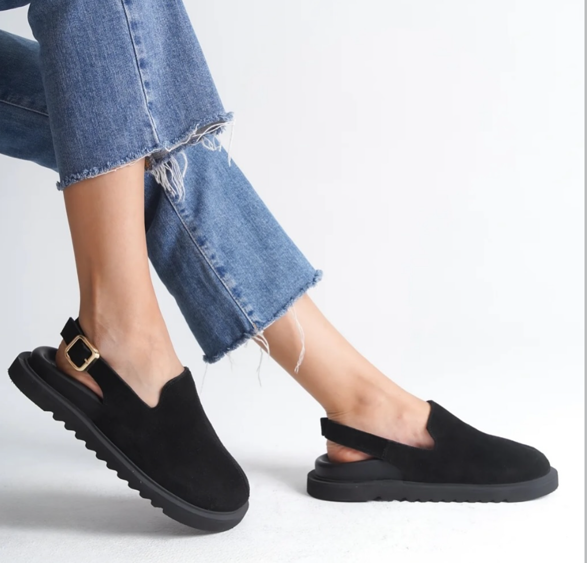 The Suede Slingback Loafer